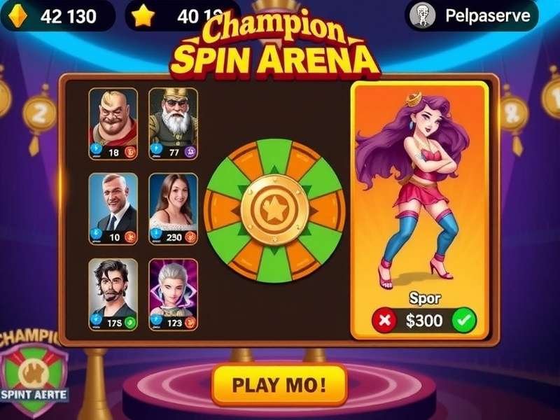 Champion Spin Arena character selection